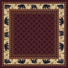 Bear Retreat Rust Rug - 8 Ft. Square