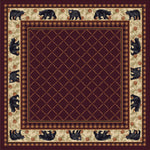 Bear Retreat Rust Rug - 8 Ft. Square