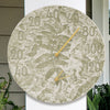 Leaves Indoor/Outdoor Wall Clock & Thermometer - Moss Green