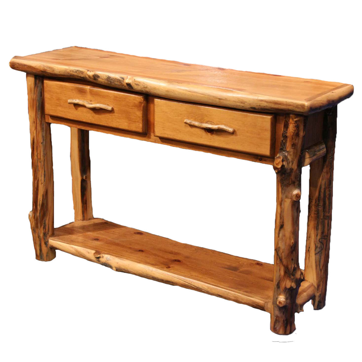 Aspen 2 Drawer Sofa Table with Shelf