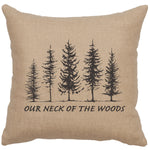 Neck of Woods Square Pillow - Natural