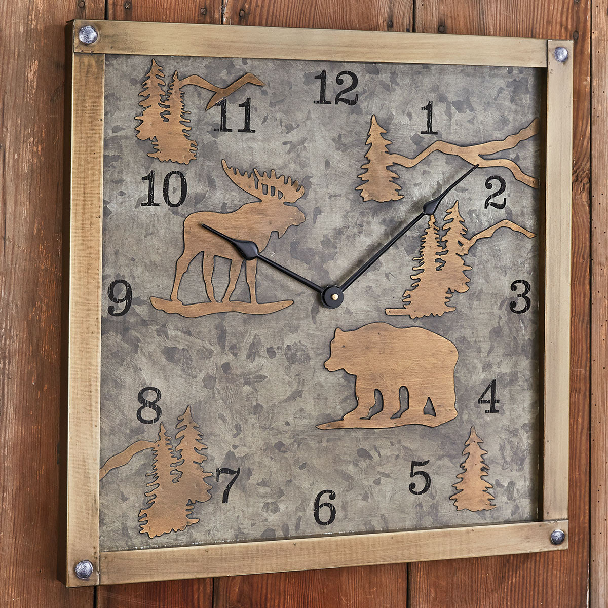 Mountain Pines Wall Clock