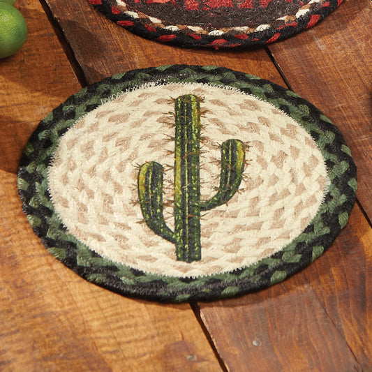 Valley Cactus Jute Trivet- Set of 3 - OVERSTOCK