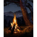 At the Campfire Personalized Stretched Canvas -  Small
