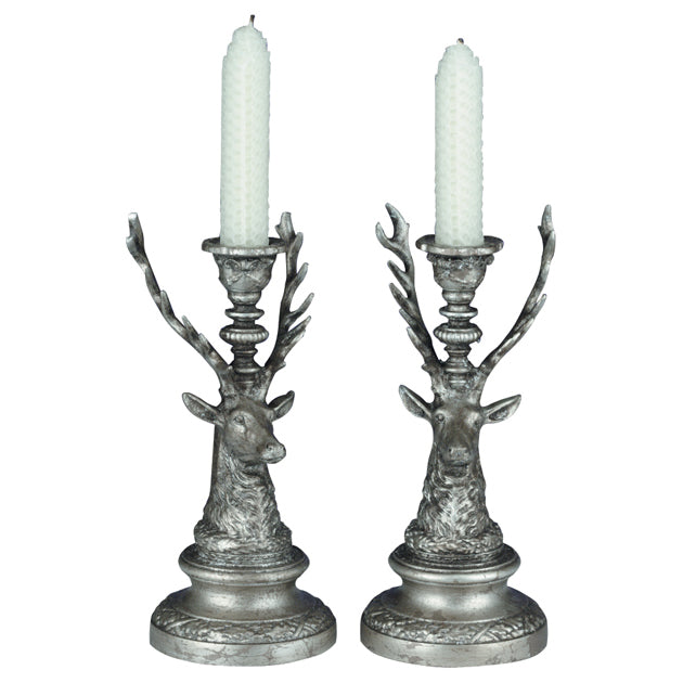 Deer Candleholders - Set of 2