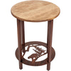 Boise End Table with Bear Scene