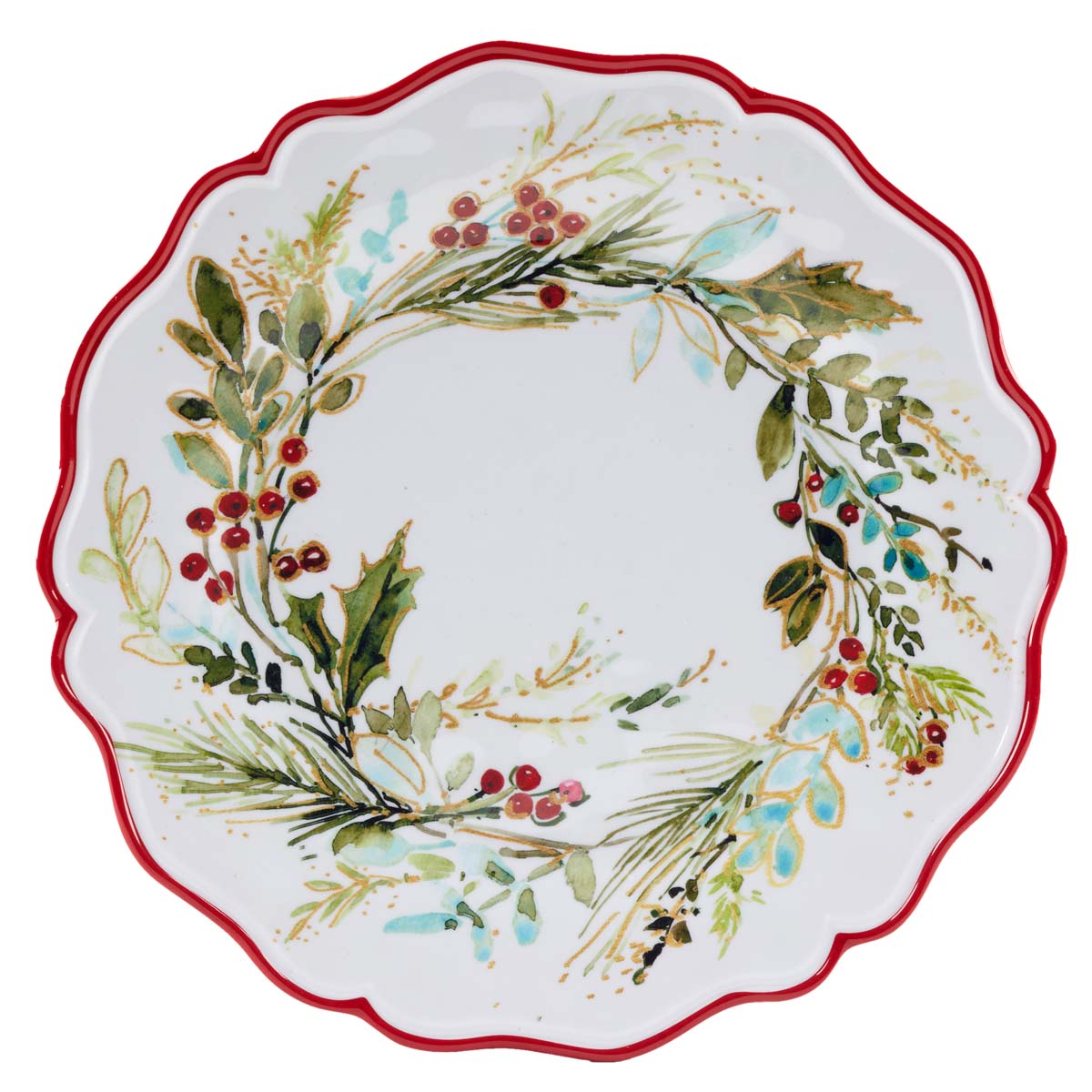 Forest Christmas Dinner Plates - Set of 4