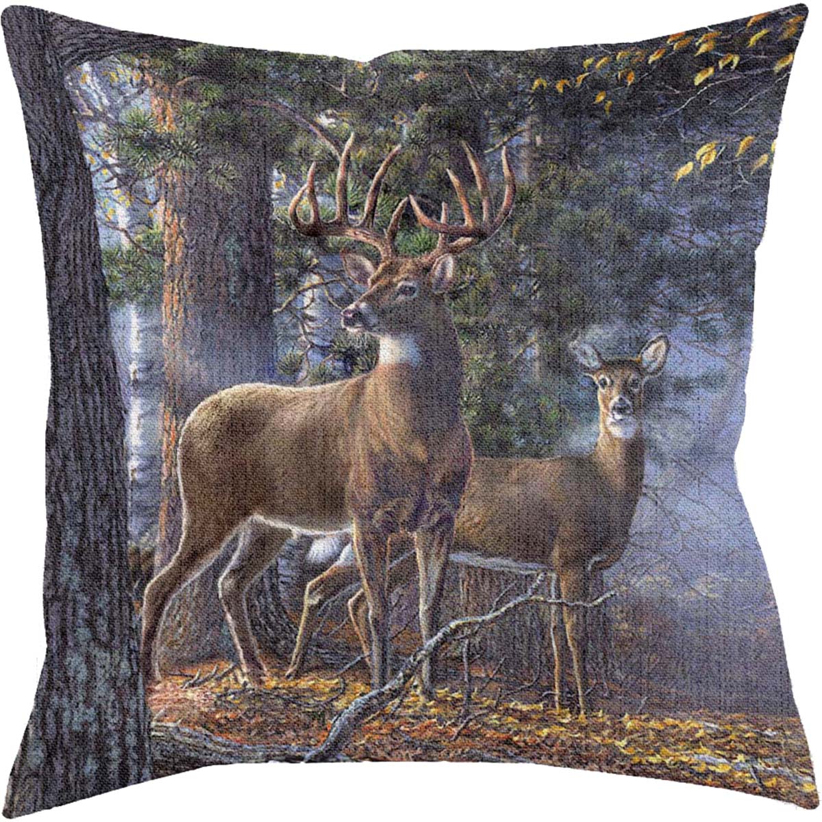 Morning Deer Decorative Pillow