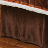 Brown Plush Bedskirt - Queen