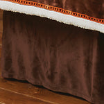 Brown Plush Bedskirt - Queen