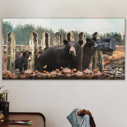 Bearly Delivered Personalized Wood Block Mount