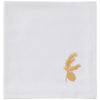 Golden Pine Branch Embroidered Napkin - Set of 4