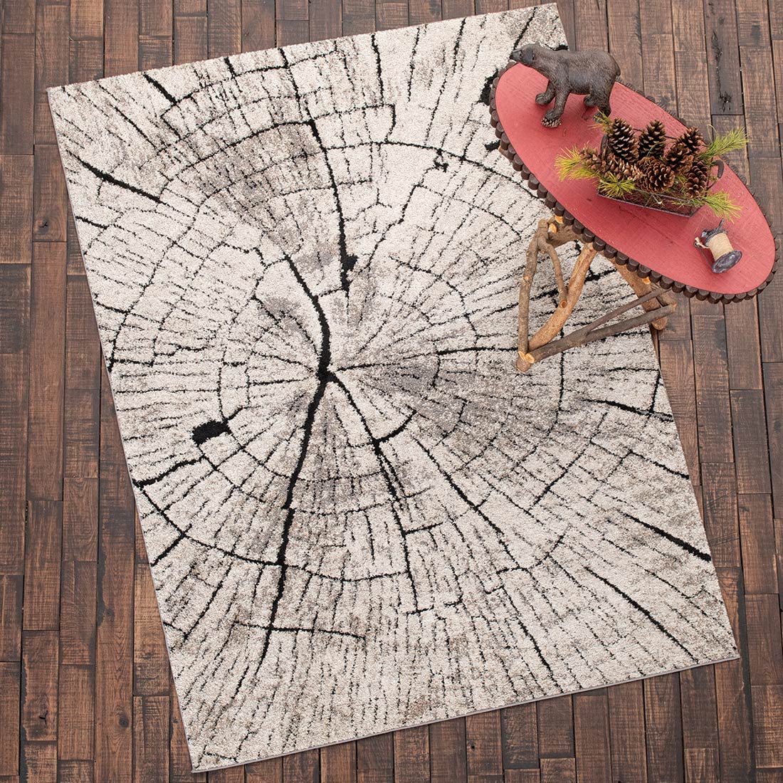 Timber Slice Rug - 5 x 7