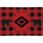 Diamond Plaid Bear Chenille Rug - 5 x 7