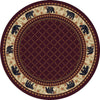 Bear Retreat Rust Rug - 8 Ft. Round