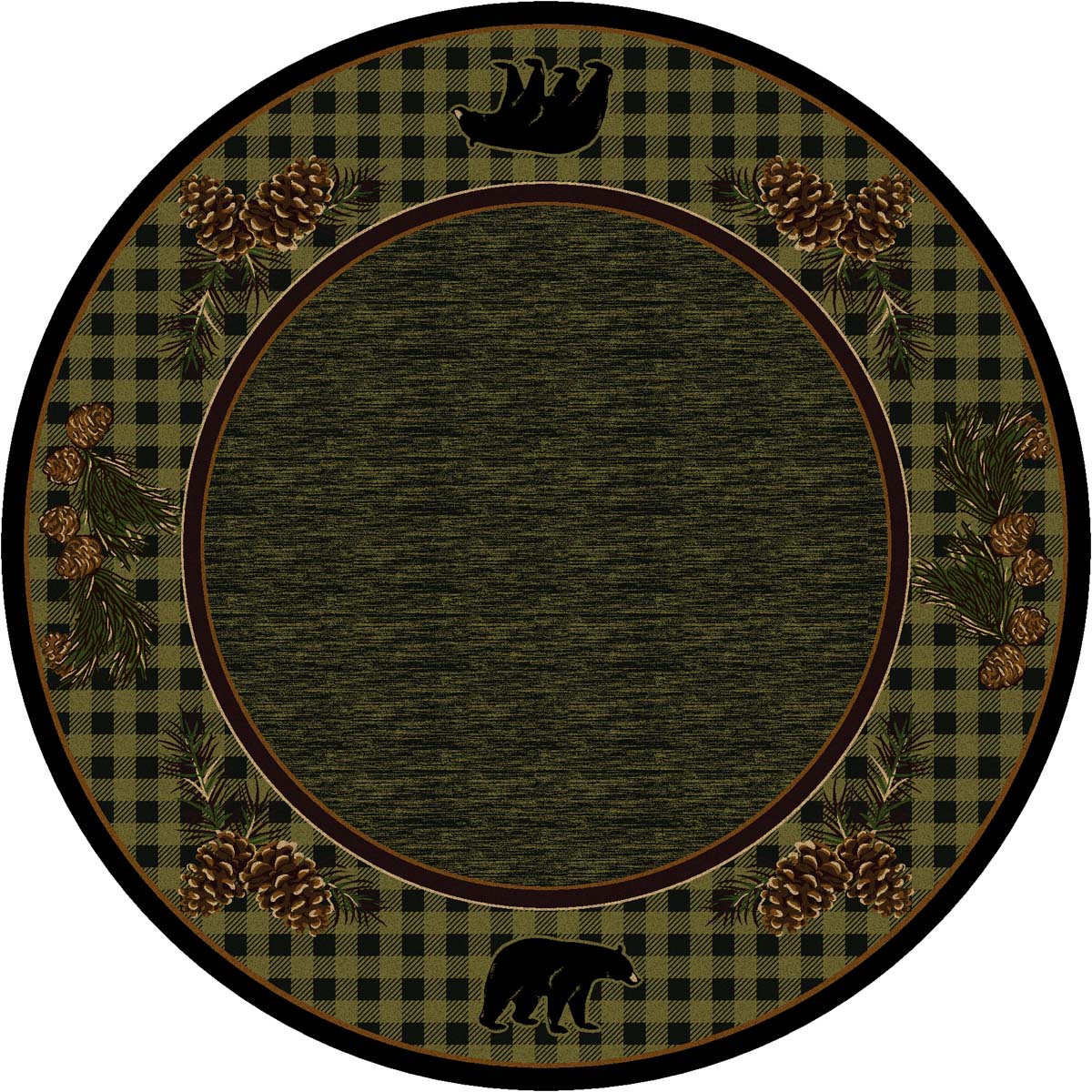 Lakeside Bear Rug - 8 Ft. Round