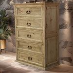 Frankie Honey 5-Drawer Chest