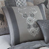 Gray Deer Emblem Pillow
