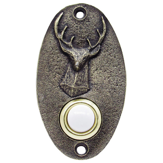 Stately Deer Oval Doorbell