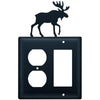 Wrought Iron Moose Single Outlet & GFI Cover