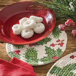 Holly Berry Braided Trivets - Set of 4