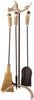 Antler Fireplace Tools w/Broom (Authentic Antlers)