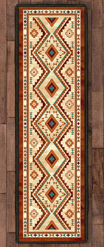 Angel Fire Tan Rug - 2 x 8