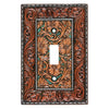 Vaquero Tooled Leather Single Switch Plate