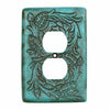 Turquoise Tooled Leather Outlet Cover
