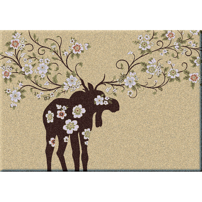 Moose Blossom Natural Rug Collection