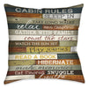 Cabin Getaway 20 x 20 Outdoor Pillow