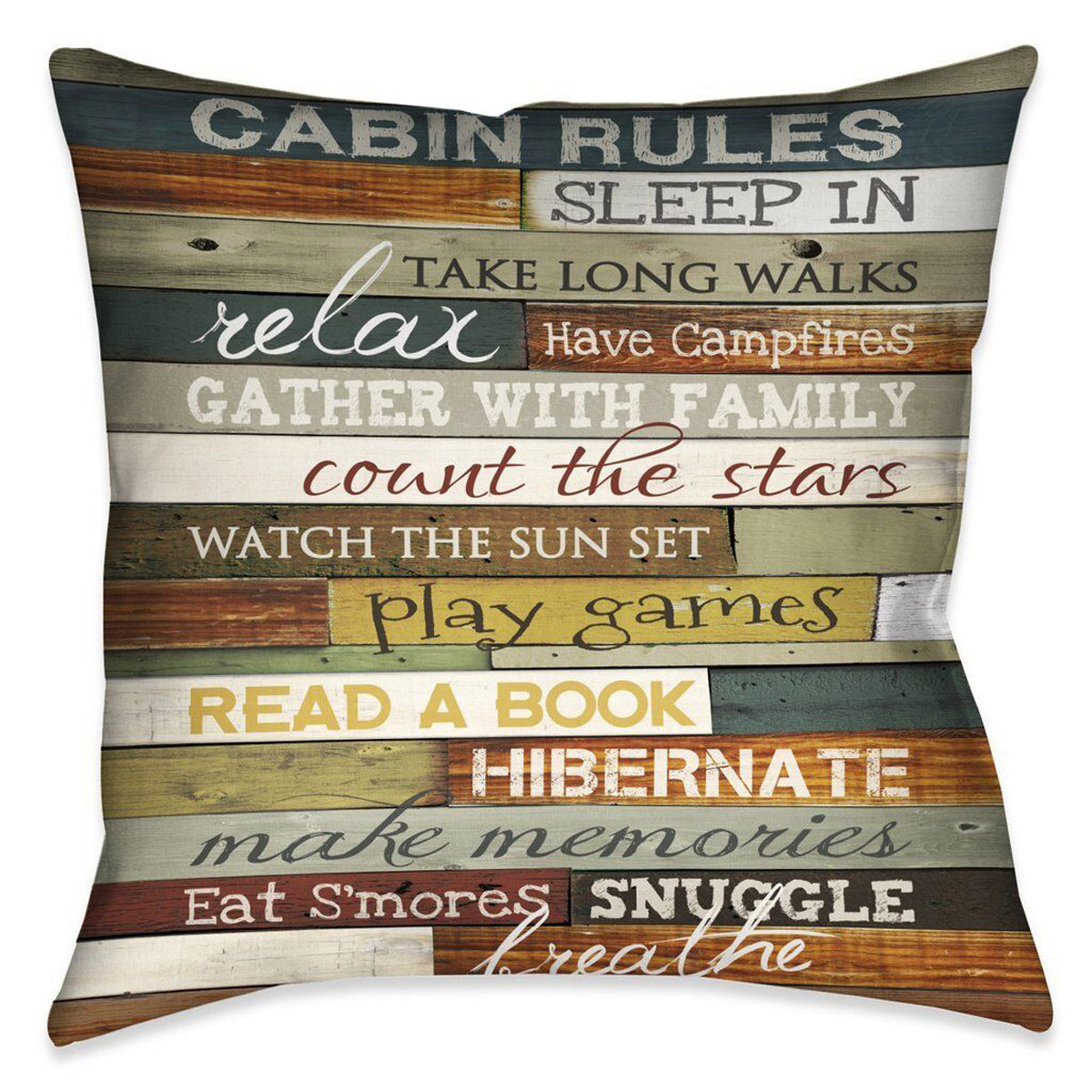 Cabin Getaway 20 x 20 Outdoor Pillow