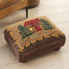 Cabin in the Woods Hooked Top Footstool