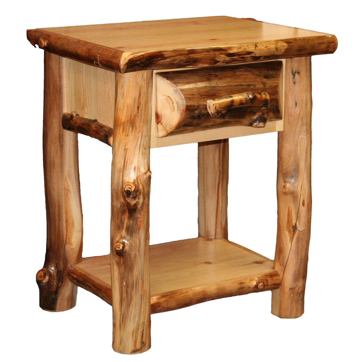 Aspen 1 Drawer Nightstand with Shelf