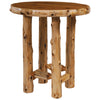 Cedar Log Standard Finish Round Pub Table - 32 Inch