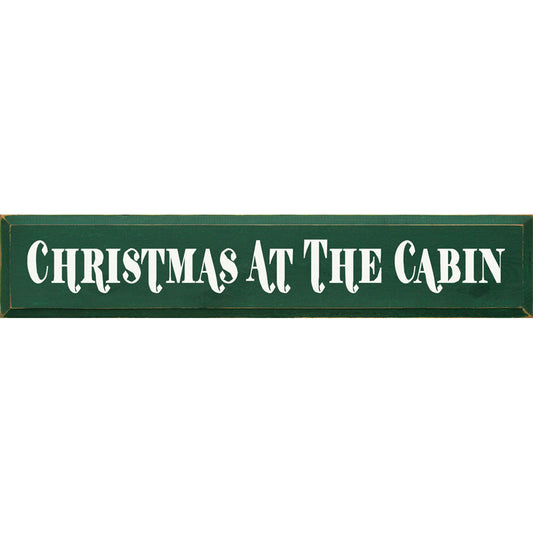 Cabin Christmas Wood Sign
