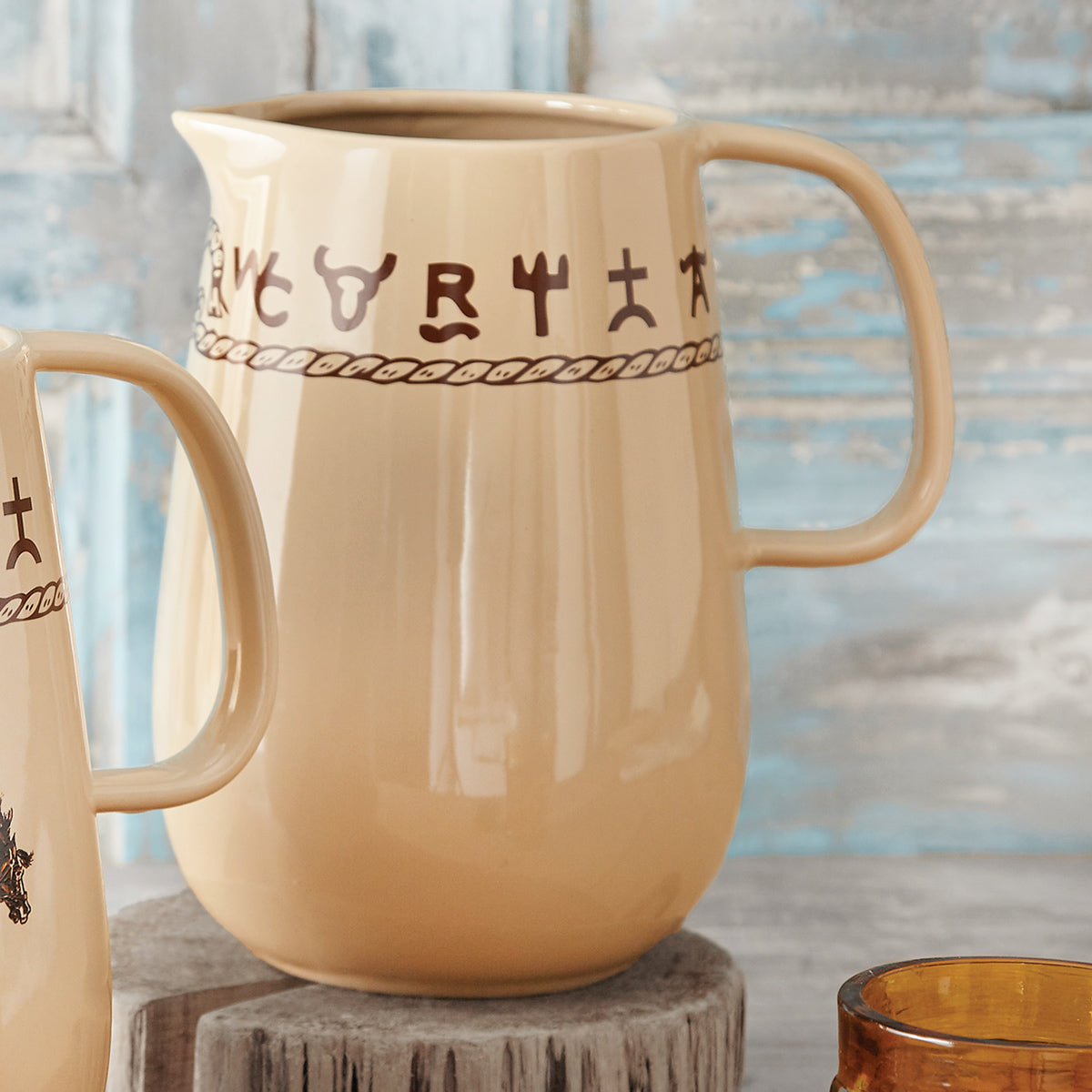 Branded Ceramic Pitcher
