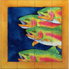 On the Move Trout Wood Wall Art - 18 x 18