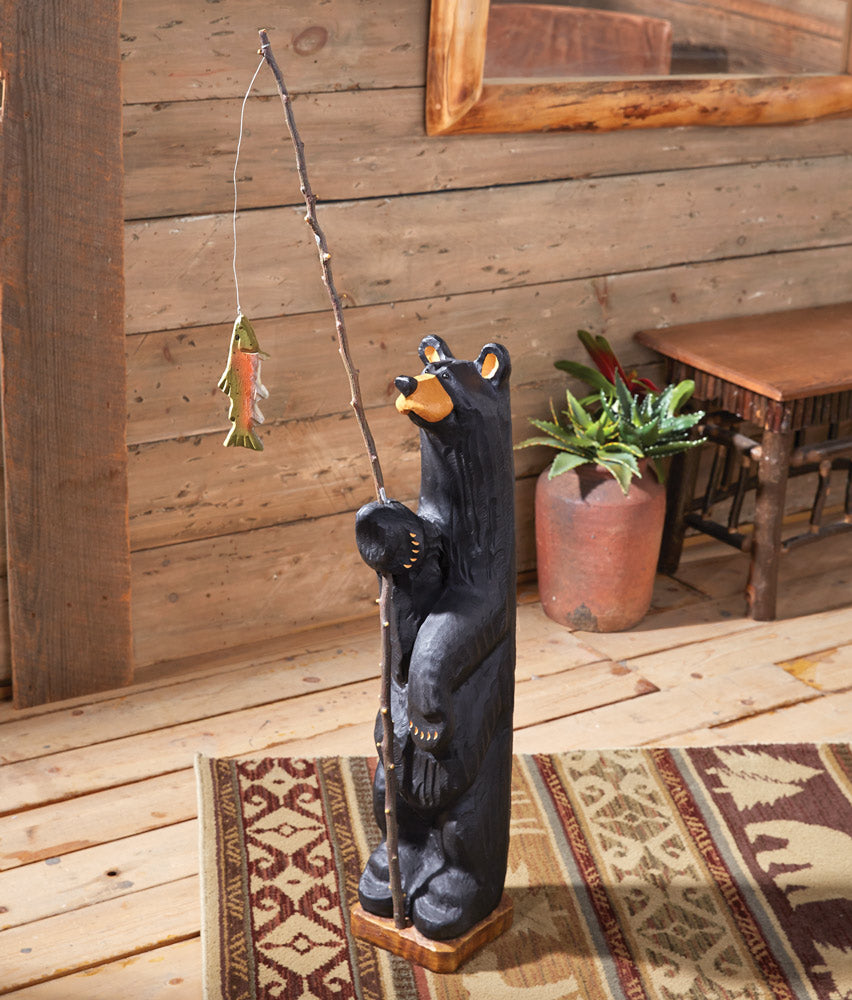 First Catch Black Bear Sculpture- SALE