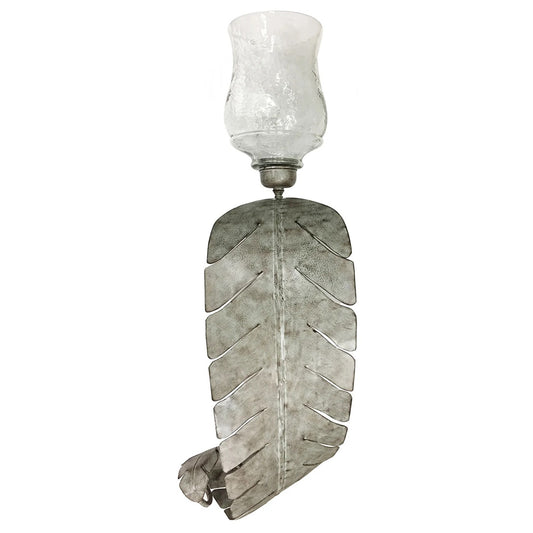 Sculptural Palm Leaf Wall Sconce - OVERSTOCK