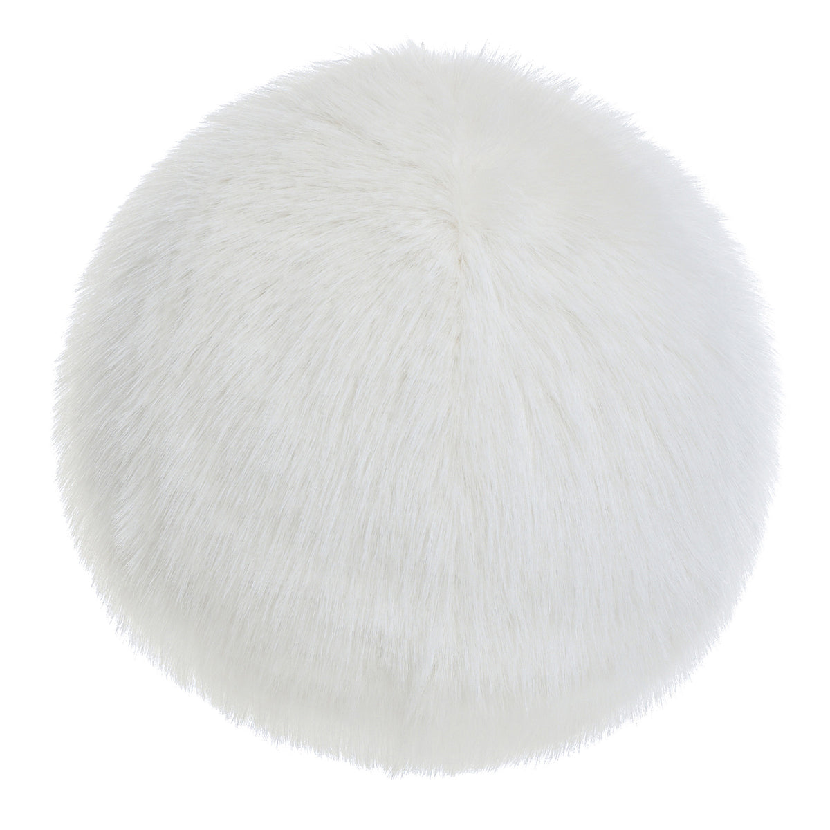 Cozy Cabin Circle Throw Pillow - Ivory