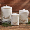 Northwoods Antlers Canisters - Set of 3