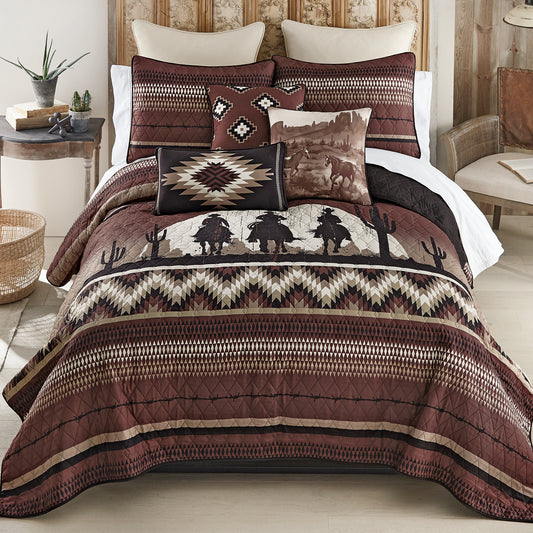 Cowboy Horizon Quilt Bed Set - King - CLEARANCE