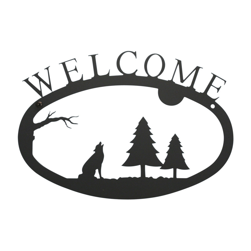 Timber Wolf Welcome Sign