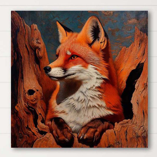 Red Wood Fox Canvas