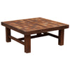 Checkered Red Oak Coffee Table