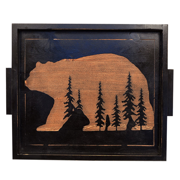Bear Forest Silhouette Tray