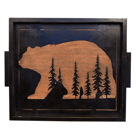 Bear Forest Silhouette Tray