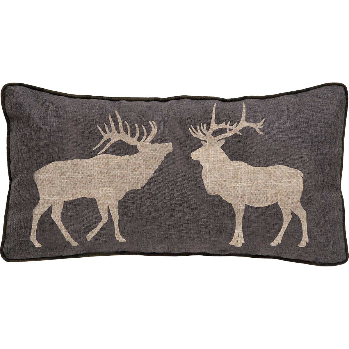 Elk Pair Accent Pillow