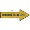 Wildlife Watching Personalized Arrow Sign